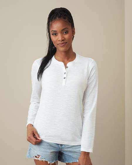 Long sleeve with buttons for women