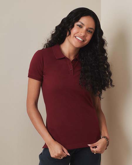 Short sleeve polo shirt for women